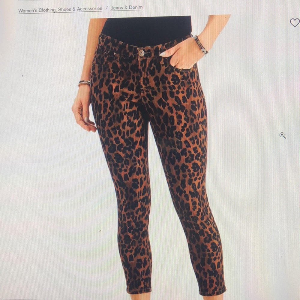 Style & Co. |Curvy skinny jeans| Women’s| Size 20 W. Leopard Safari Animal print